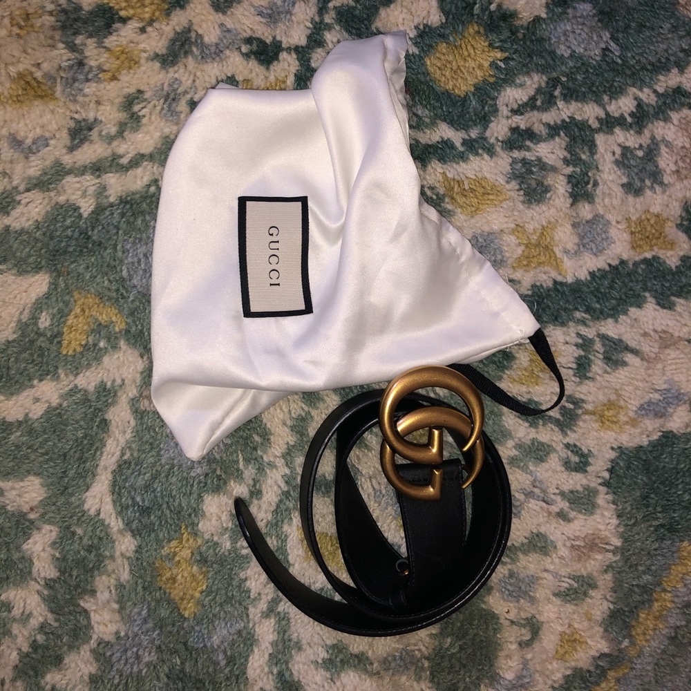 Black Gucci Belt